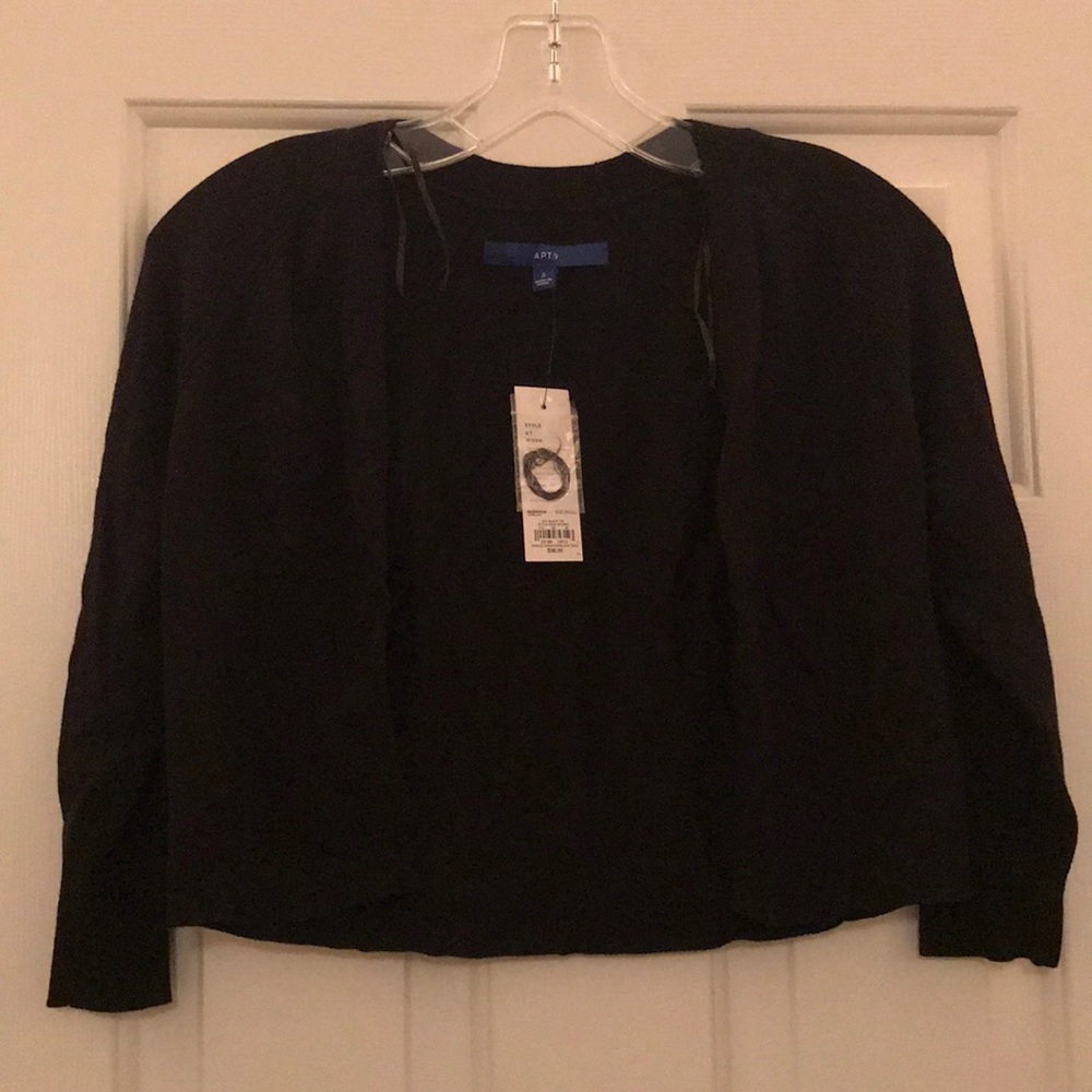 APT 9 Black Shrug Sweater S